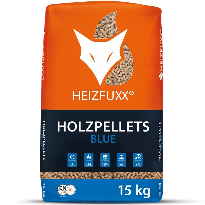 HEIZFUXX Holzpellets Blue 6mm ENplusA1, 65 x 15kg Palette – Bild 3