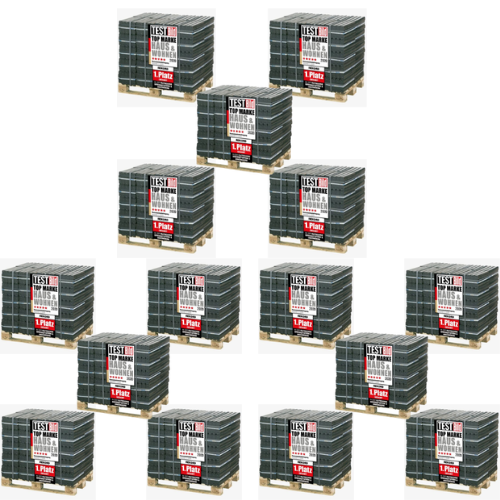 15 Paletten REKORD Braunkohlebriketts (40×25 kg) – 15 t Großvorrat